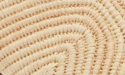 Carrie Forbes Woven Raffia Flat Slide Sandals In Natural