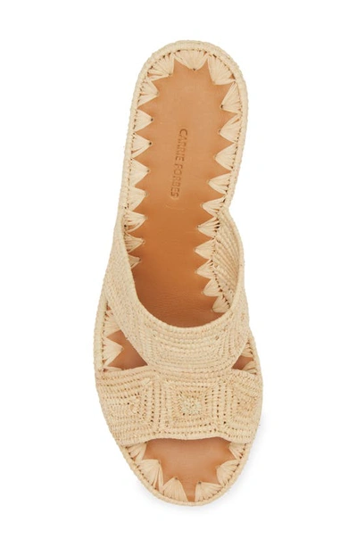 Carrie Forbes Cara Slide Sandal In Natural