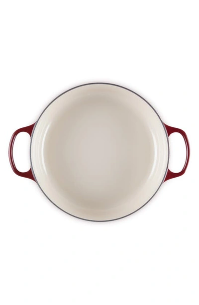 Le Creuset Signature 6 3/4-quart Round Wide French/dutch Oven In Burgundy