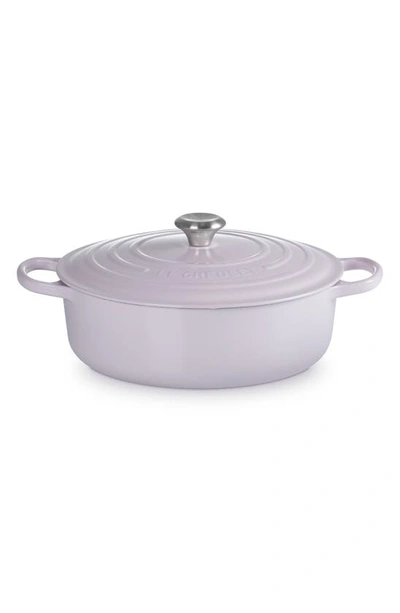 Le Creuset 6.75-qt. Signature Enameled Cast Iron Oval Dutch Oven In Shallot