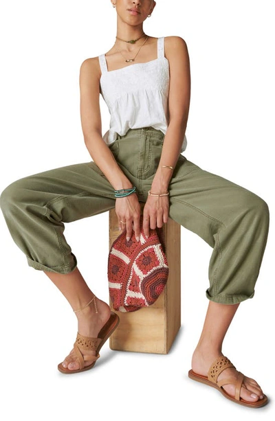 Shop Lucky Brand Easy Pocket Utility Pants In Burnt Olive