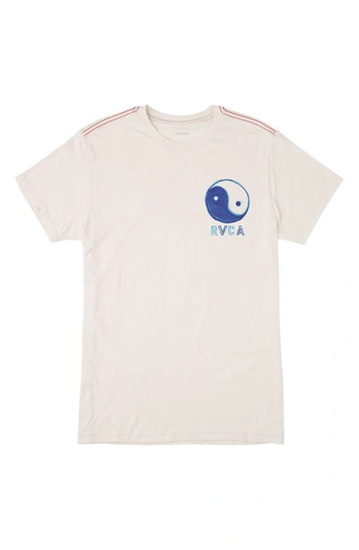 Shop Rvca Balance Boy Graphic T-shirt In Antique White