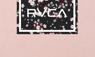 Shop Rvca Va All The Way Logo Graphic T-shirt In Pale Mauve