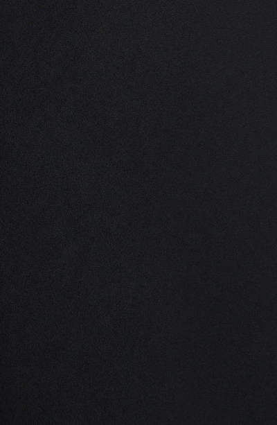 Shop Jason Wu Collection Embellished Flutter Sleeve Crepe Jersey Midi Dress In Black