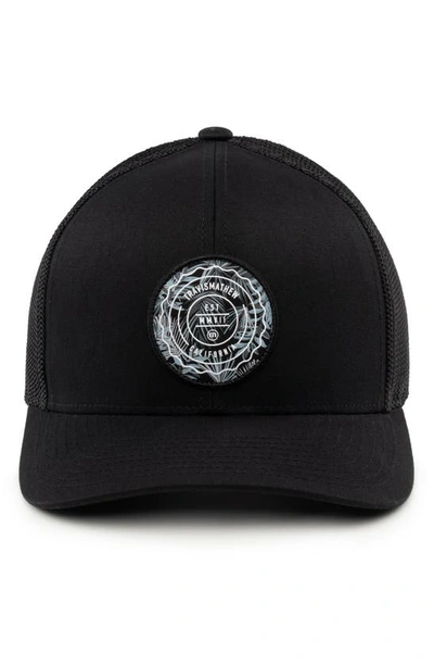 Travis Mathew The Patch Floral Baseball Cap In Black