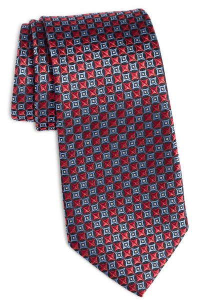 Shop Nordstrom Neat Silk Tie In Red Coral