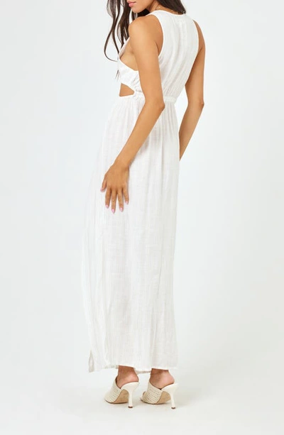 Shop L*space Donna Sleeveless Cover-up Maxi Dress In Cream