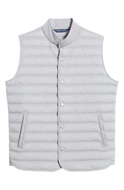 Shop Peter Millar Crown Crafted Regent Puffer Vest In Gale Grey