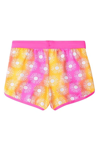 Shop Hatley Kids' Sunshine Swim Shorts In Yellow