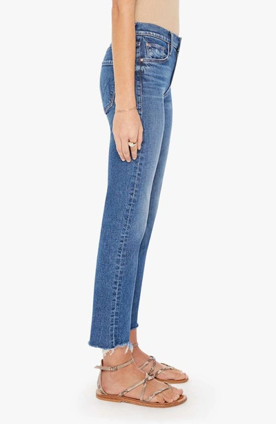 Shop Mother The Rider Mid Rise Ankle Jeans In Local Charm