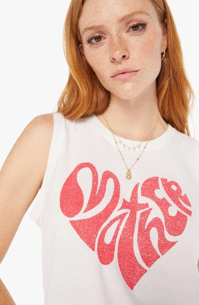Shop Mother The Strong And Silent Type Graphic T-shirt In Heart