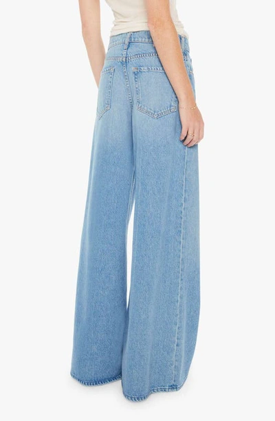 Shop Mother The Slung Sugar Cone Sneak Wide Leg Jeans In All You Can Eat