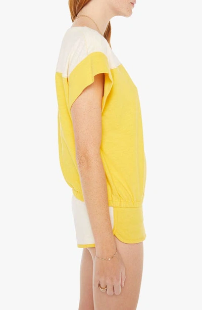 Shop Mother The Swiper T-shirt In Primrose Yellow