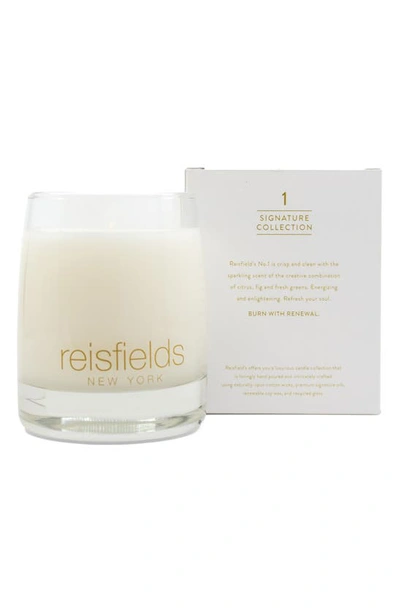 Shop Reisfields Mint No. 1 Classic Candle In White