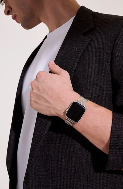 John Hardy Smart Watch Strap, 18mm In Silver