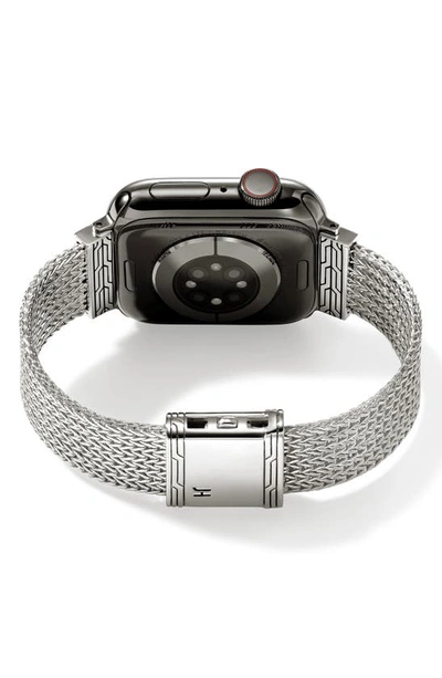 John Hardy Smart Watch Strap, 18mm In Silver