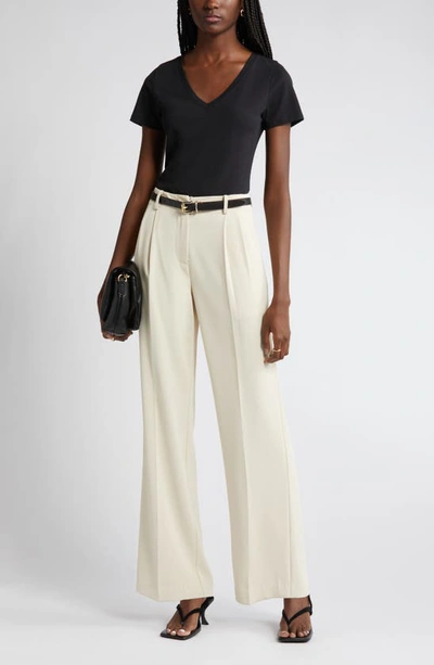 Nordstrom Everyday V-neck T-shirt In Black
