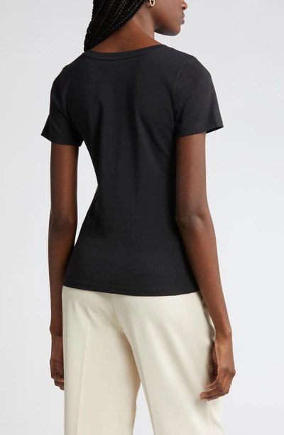Nordstrom Everyday V-neck T-shirt In Black