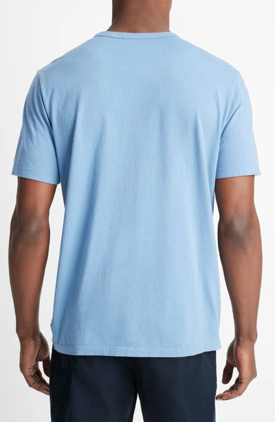 Shop Vince Solid T-shirt In Washed Lake View