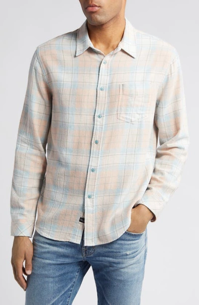 Shop Rails Lennox Relaxed Fit Plaid Button-up Shirt In Teal Canteloupe Melange