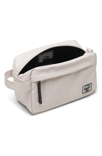 Shop Herschel Supply Co Chapter Water Resistant Recycled Polyester Dopp Kit In Moonbeam Tonal