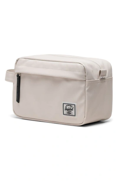 Shop Herschel Supply Co Chapter Water Resistant Recycled Polyester Dopp Kit In Moonbeam Tonal