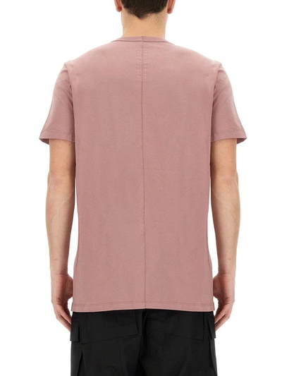 Shop Rick Owens Cotton T-shirt In Pink