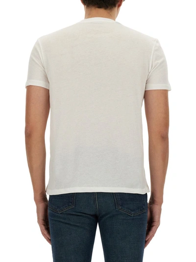 Shop Tom Ford Cotton T-shirt In White