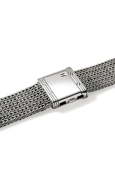 Shop John Hardy Smart Watch Strap Diamond Pavé, 18mm In Silver