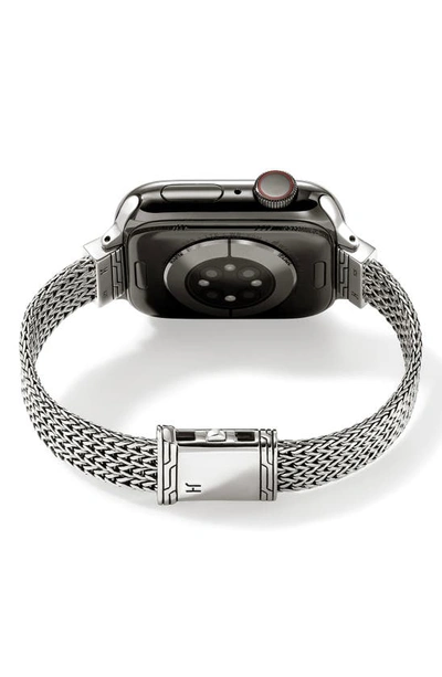 John Hardy Smart Watch Strap Diamond Pave, 12mm In Silver