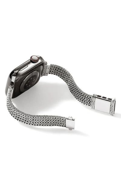 John Hardy Smart Watch Strap Diamond Pave, 12mm In Silver