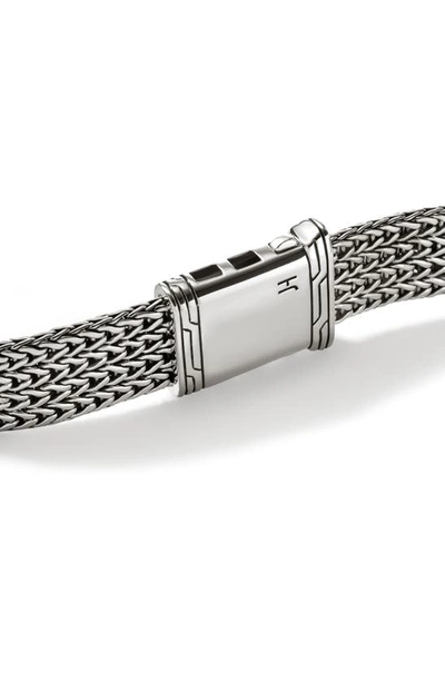 Shop John Hardy Smart Watch Strap Diamond Pave, 12mm In Silver