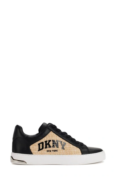 Shop Dkny Logo Sneaker In Black/ Natural