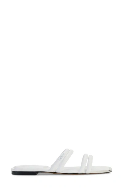 Dkny Square Toe Slide Sandal In Bright White