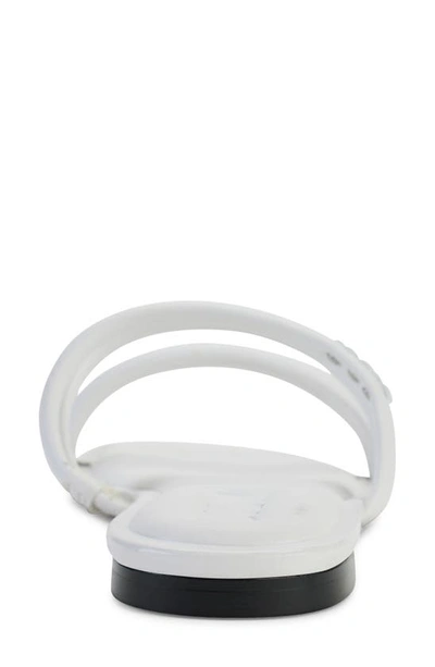 Dkny Square Toe Slide Sandal In Bright White