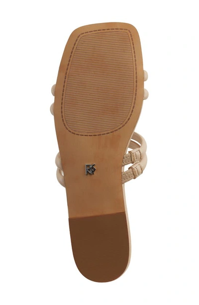 Dkny Square Toe Slide Sandal In Light Taupe
