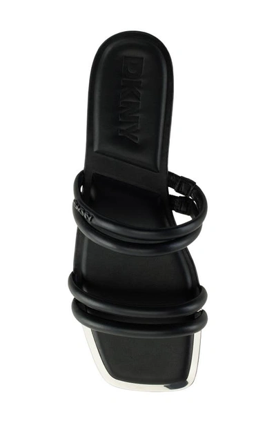 Dkny Square Toe Slide Sandal In Black