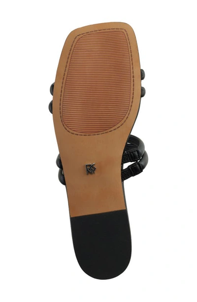 Dkny Square Toe Slide Sandal In Black