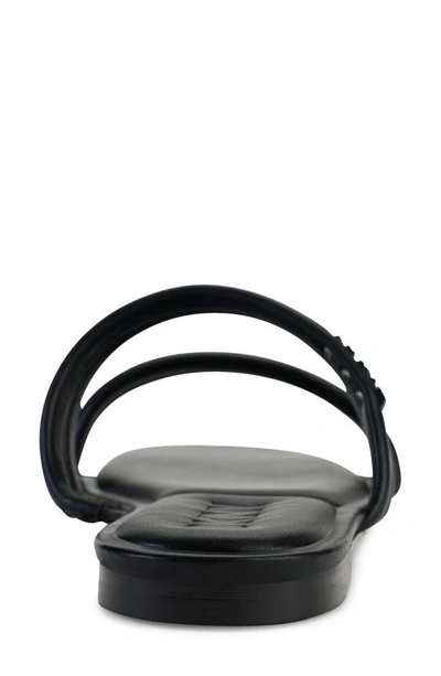 Dkny Square Toe Slide Sandal In Black
