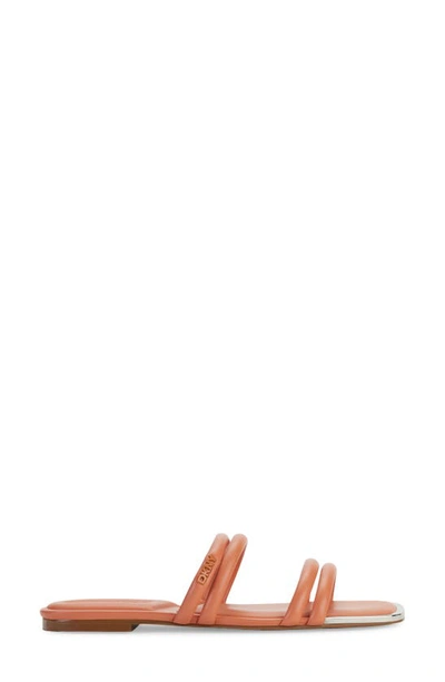 Dkny Square Toe Slide Sandal In Terracota