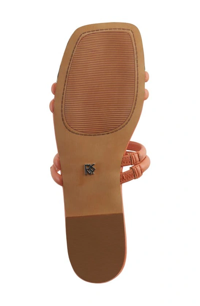 Dkny Square Toe Slide Sandal In Terracota