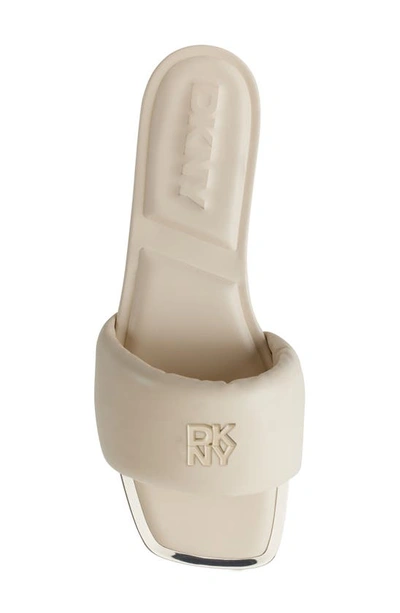 Shop Dkny Slide Sandal In Bone