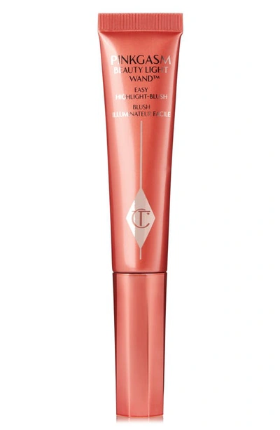 Shop Charlotte Tilbury Glowgasm Beauty Wand Highlighter In Pinkgasm Sunset