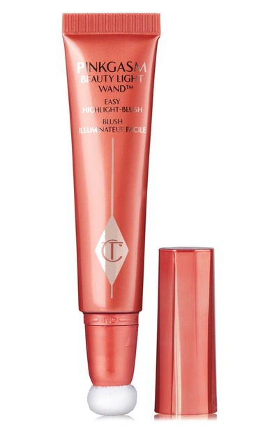 Shop Charlotte Tilbury Glowgasm Beauty Wand Highlighter In Pinkgasm Sunset