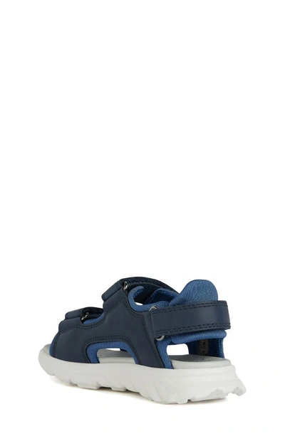 Shop Geox Kids' Airadyum Sandal In Med Blue