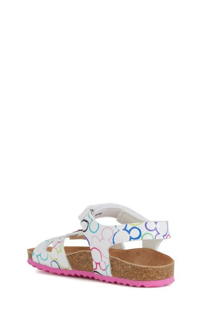 Shop Geox Kids' Adriel Sandal In White Multi