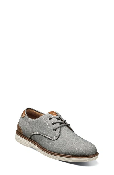 Shop Florsheim Kids' Highland Plain Toe Oxford In Gray