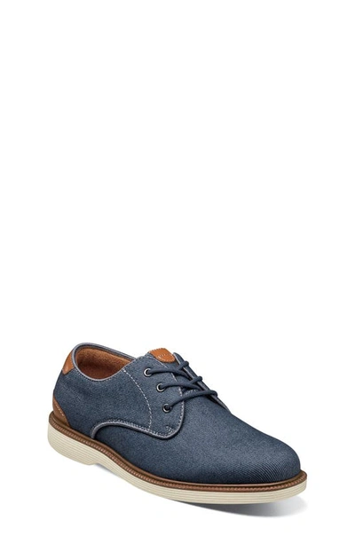 Shop Florsheim Kids' Highland Plain Toe Oxford In Navy