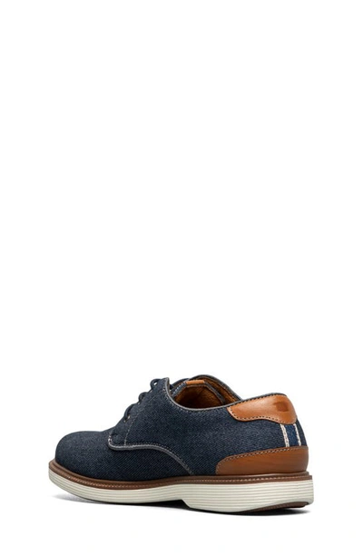 Shop Florsheim Kids' Highland Plain Toe Oxford In Navy