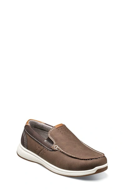 Shop Florsheim Kids' Crossover Loafer In Mushroom